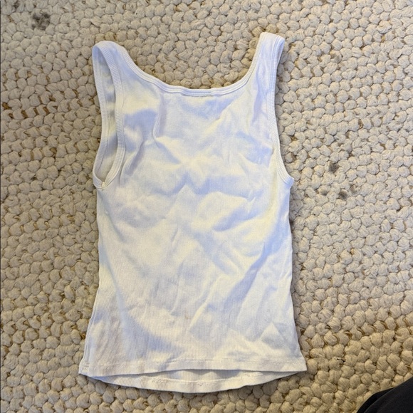 Reformation Ribbed Tank in White - Picture 4 of 4